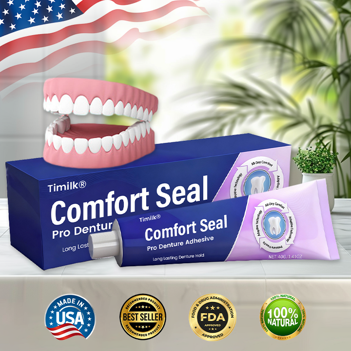 Adhesivo para dentaduras postizas Pro 🦷💜 Certificado por la FDA  - Compra 1 y llévate 2