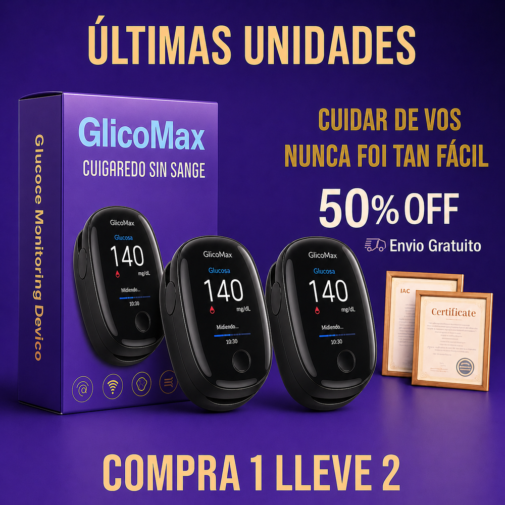 GlicoMax no invasivo - Compra 1 y llévate 2