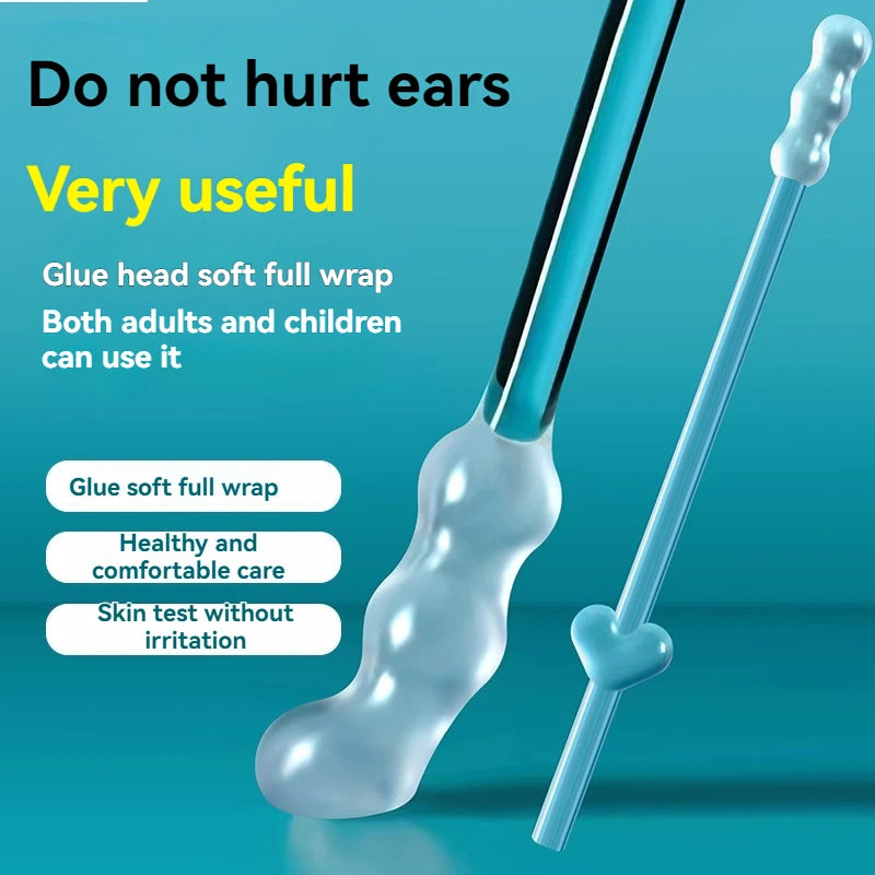 Palitos Adhesivos para la Limpieza de Oídos - Cuidado Suave y Visible de los Oídos.